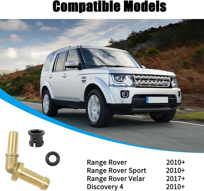 EVGoXMods Thermostat Water Outlet Hose Connector Kit Compatible with Land Rover Range Rover Sport Velar Discovery 4 - Image 4
